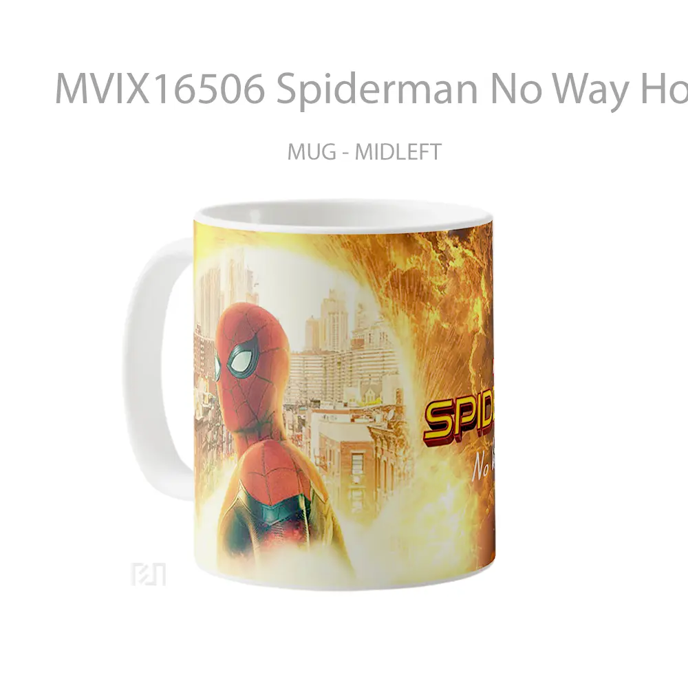 Mug Spiderman No Way Home Full Wrap Lanscape - All-side / Desain