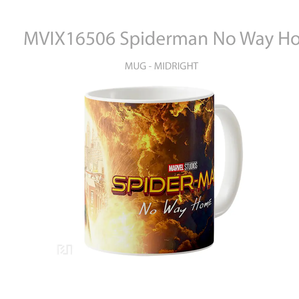 Mug Spiderman No Way Home Full Wrap Lanscape - All-side / Desain
