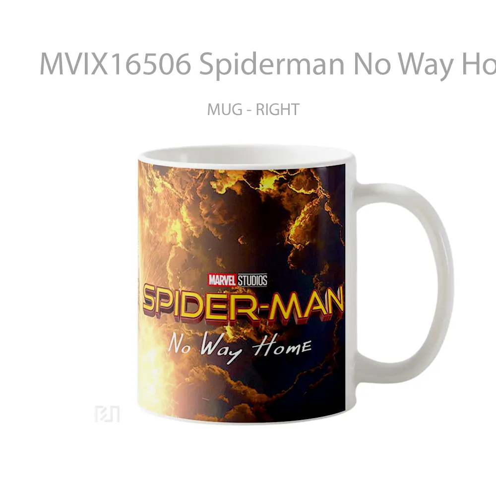 Mug Spiderman No Way Home Full Wrap Lanscape - All-side / Desain