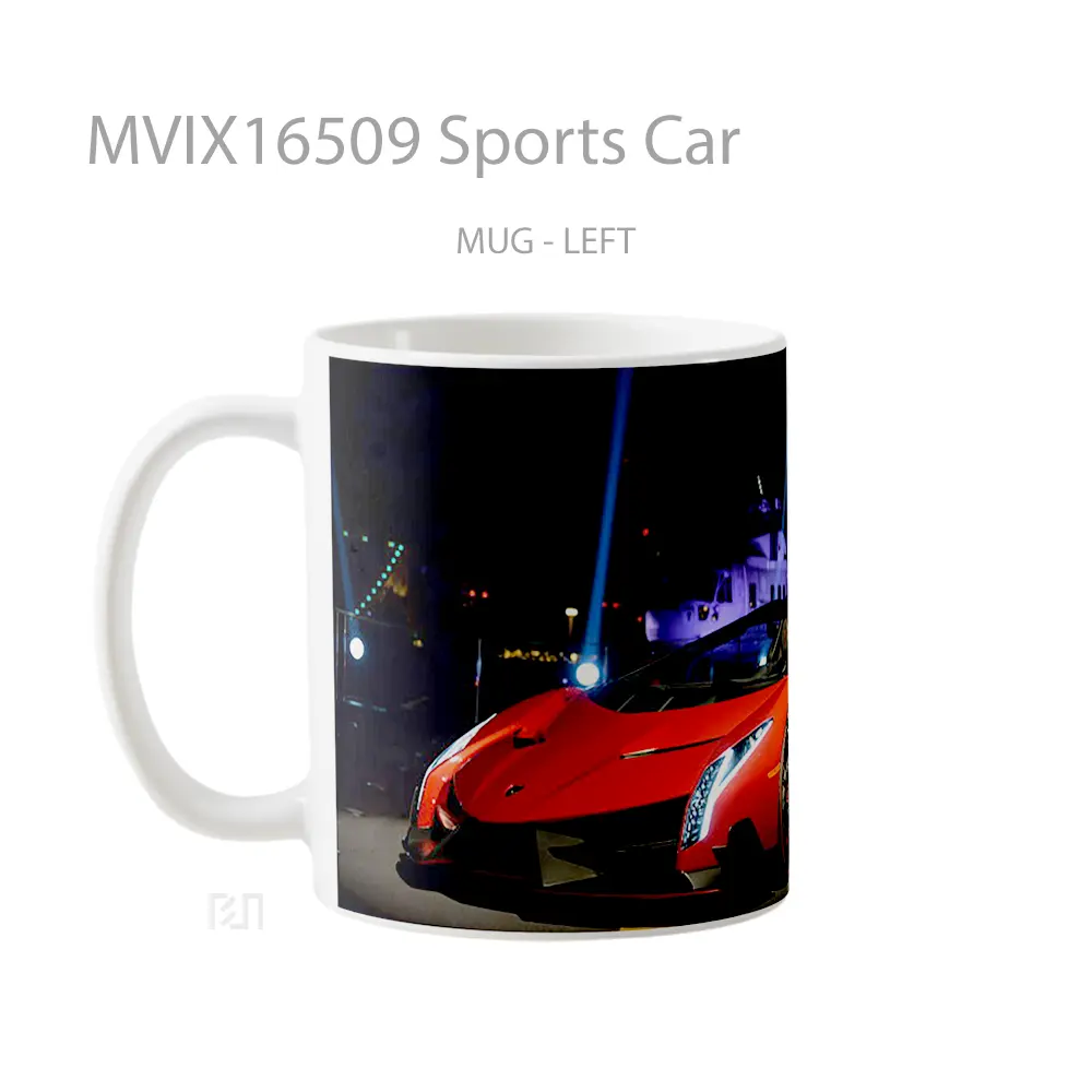 Mug Sports Car Full Wrap Lanscape - All-side / Desain