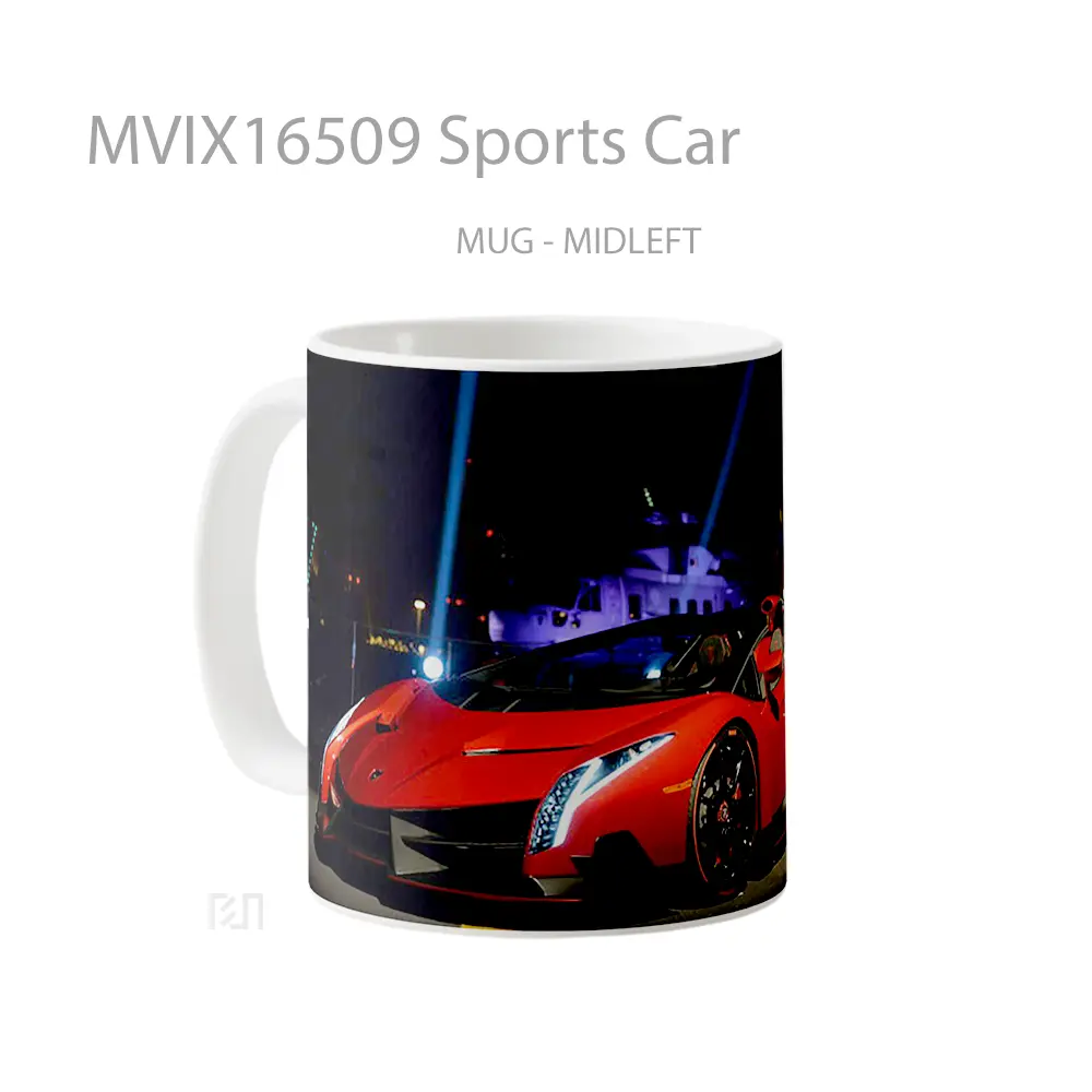 Mug Sports Car Full Wrap Lanscape - All-side / Desain