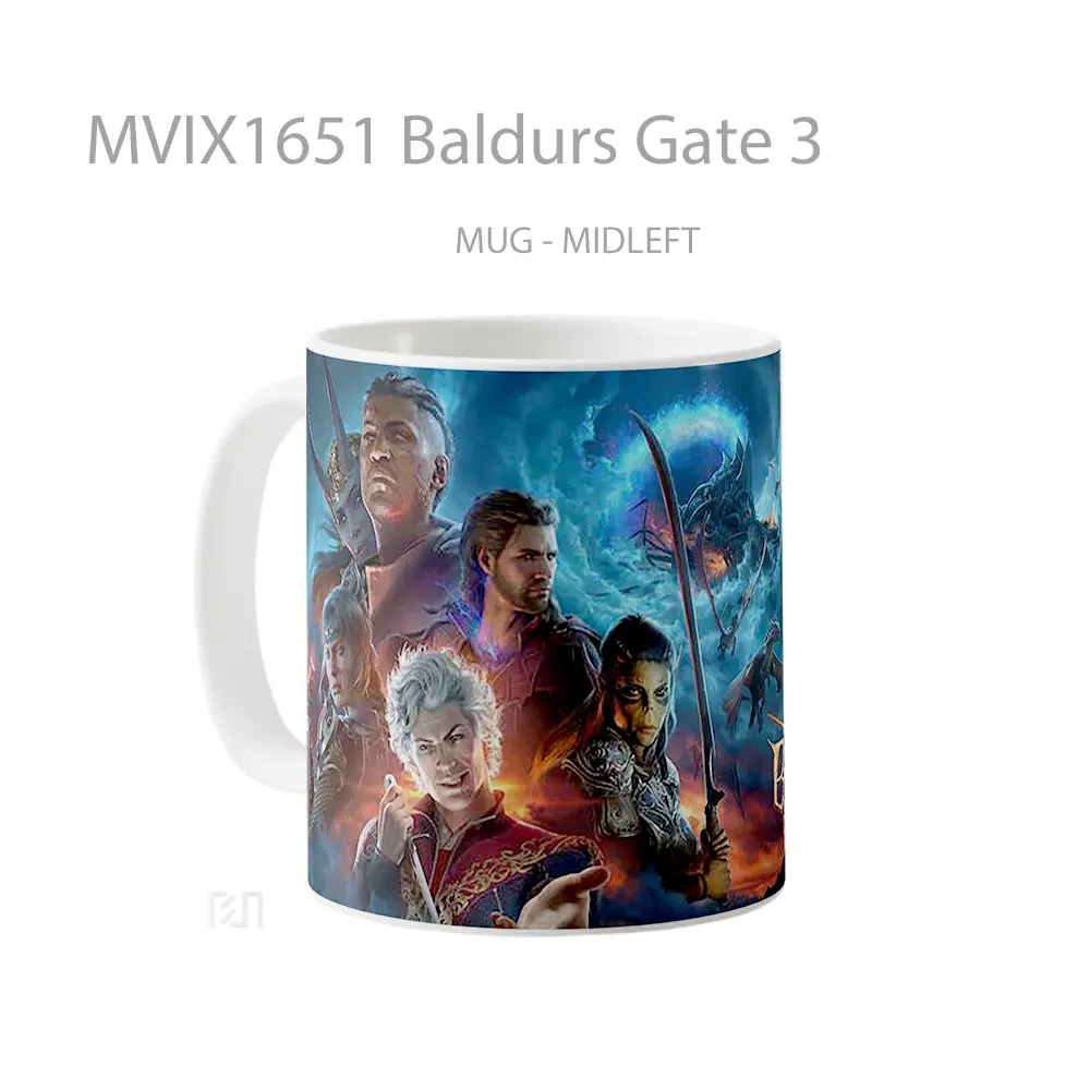 Mug Baldurs Gate 3 Full Wrap Lanscape - All-side / Desain