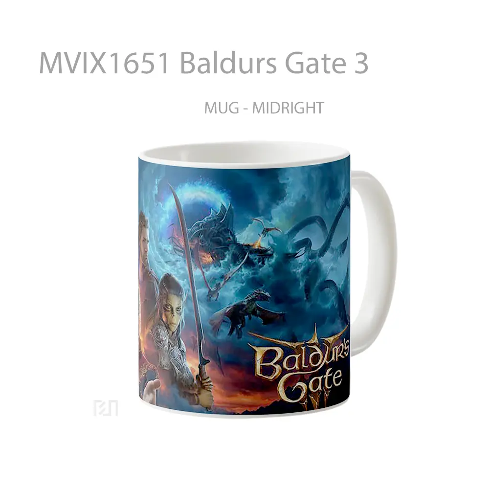Mug Baldurs Gate 3 Full Wrap Lanscape - All-side / Desain