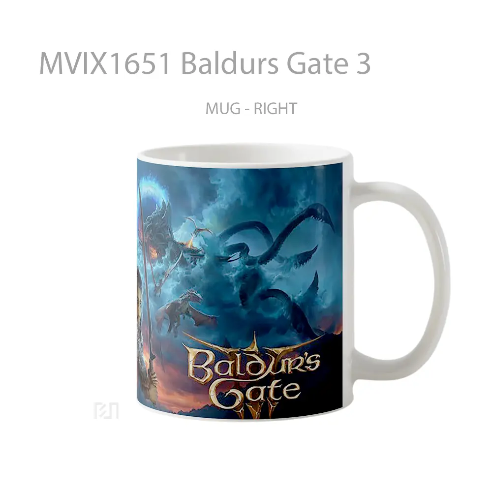 Mug Baldurs Gate 3 Full Wrap Lanscape - All-side / Desain