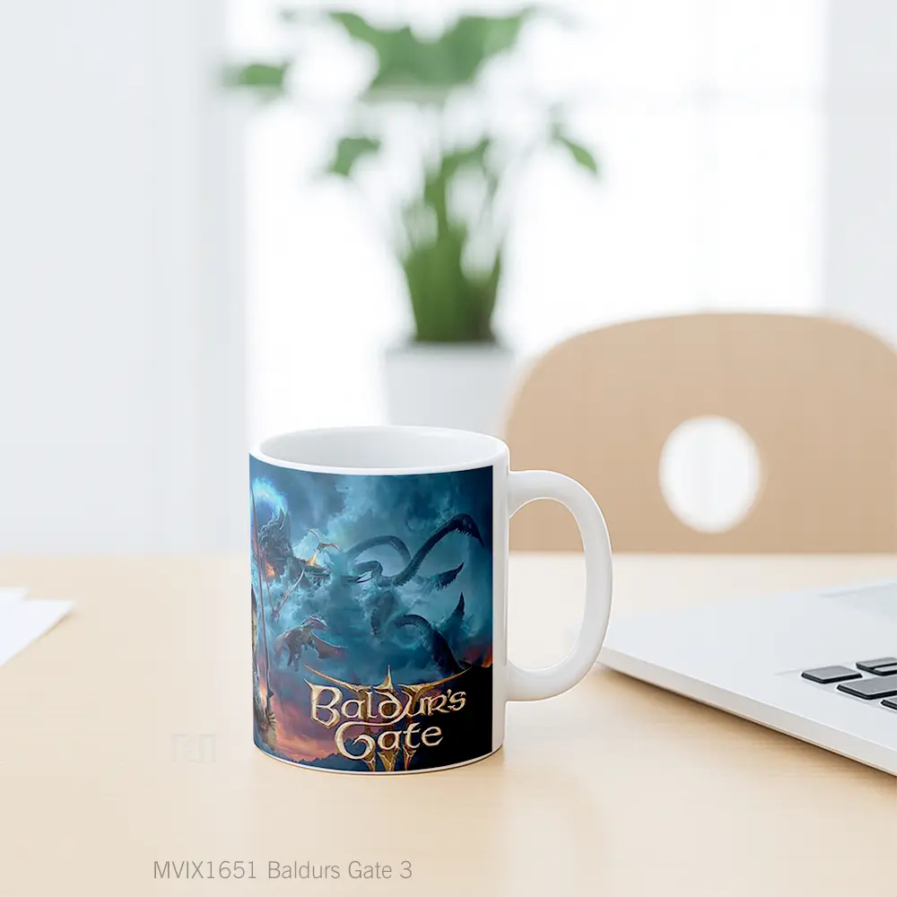 Mug Baldurs Gate 3 Full Wrap Lanscape - All-side / Desain