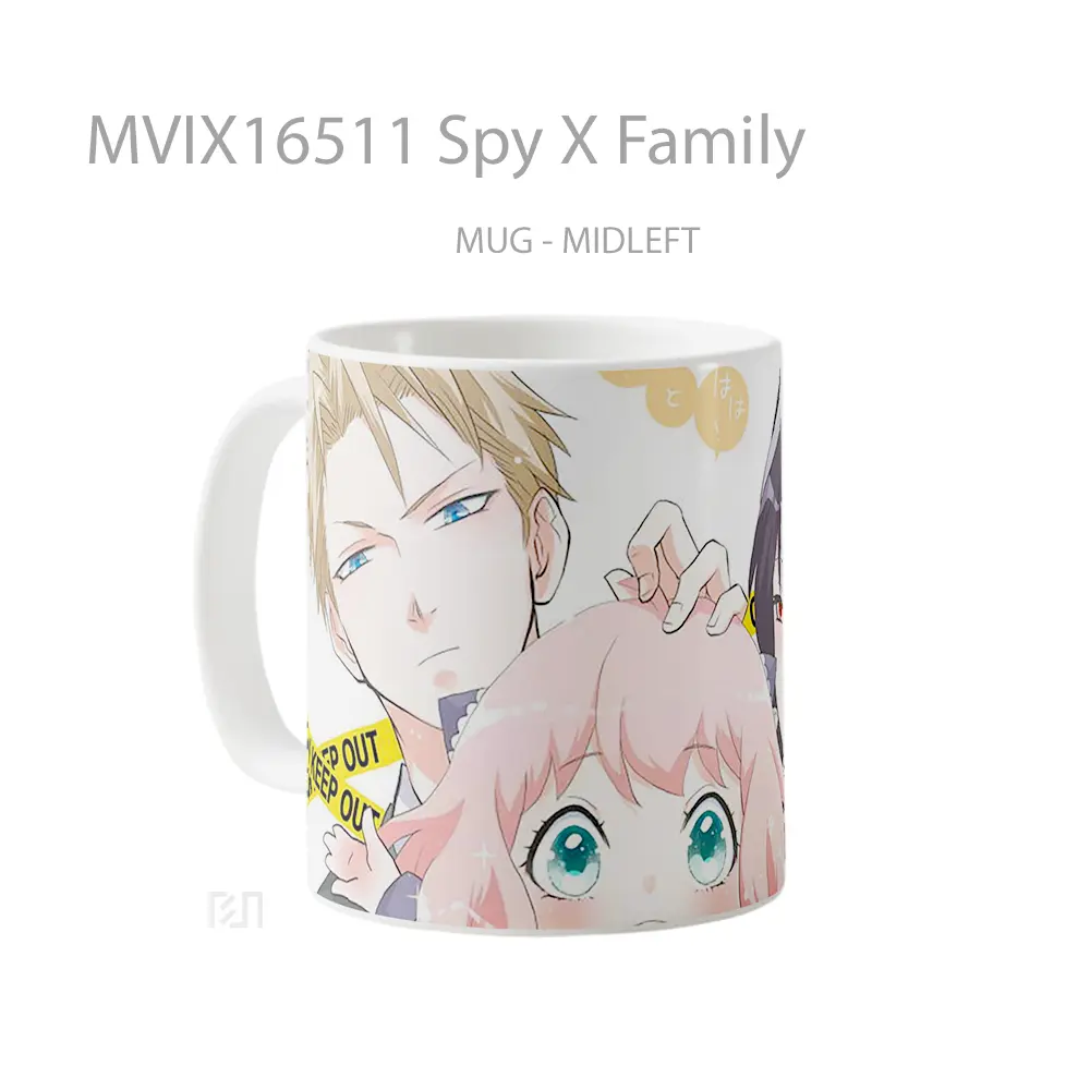 Mug Spy X Family Full Wrap Lanscape - All-side / Desain