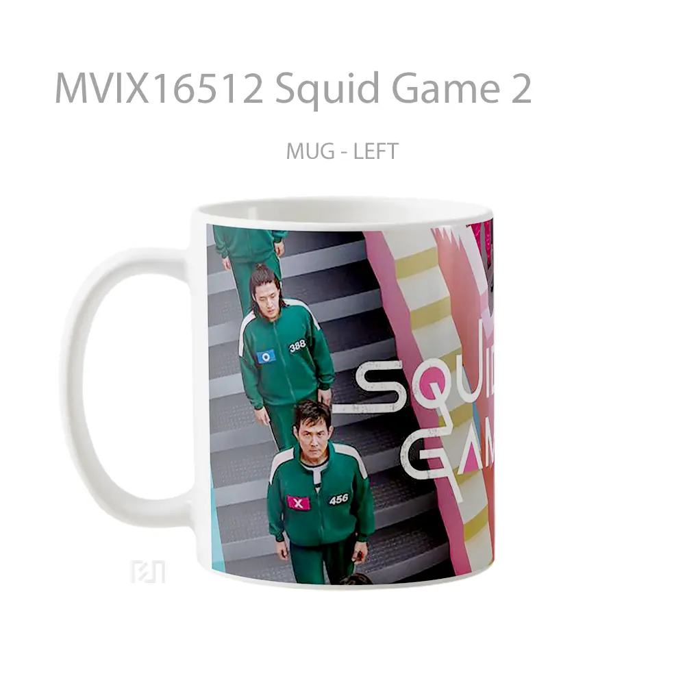 Mug Squid Game 2 Full Wrap Lanscape - All-side / Desain