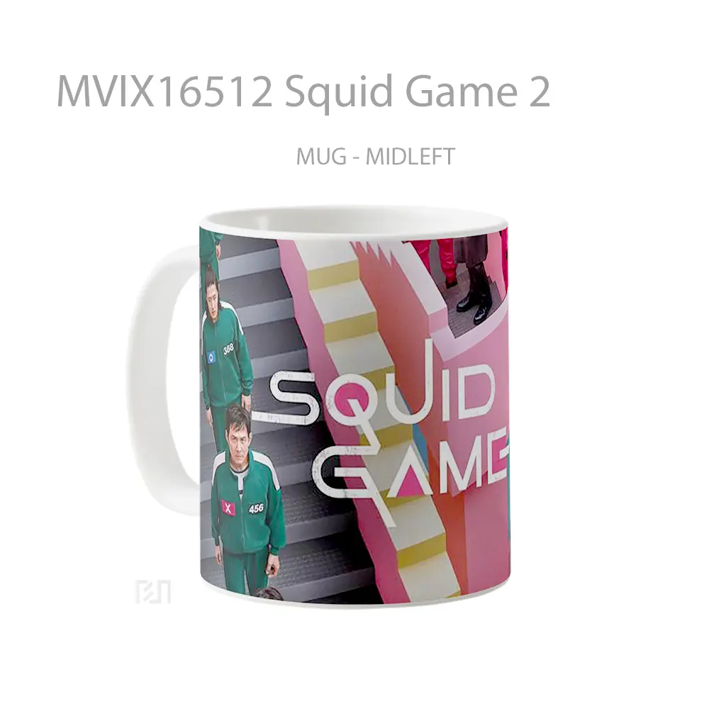 Mug Squid Game 2 Full Wrap Lanscape - All-side / Desain