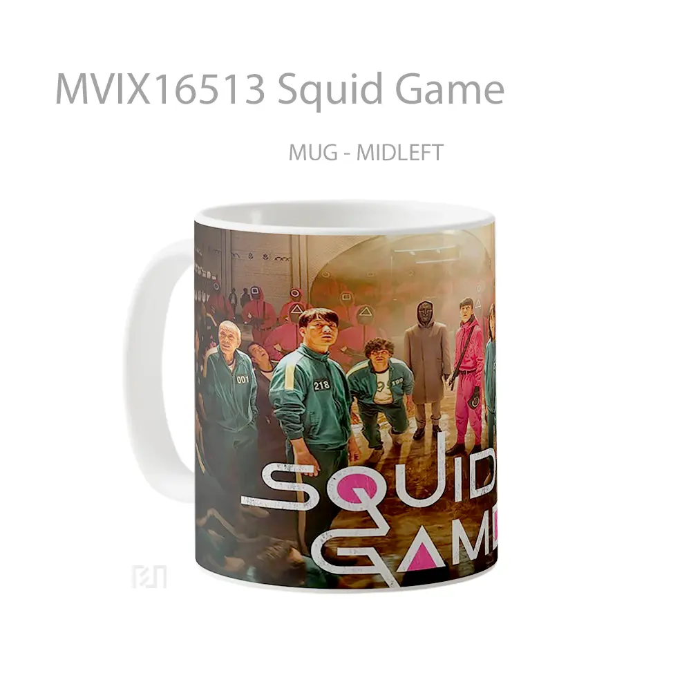 Mug Squid Game Full Wrap Lanscape - All-side / Desain