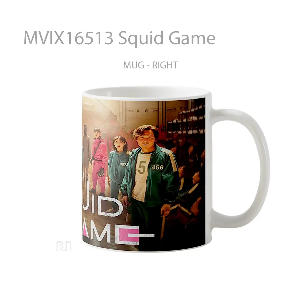 Mug Squid Game Full Wrap Lanscape - All-side / Desain