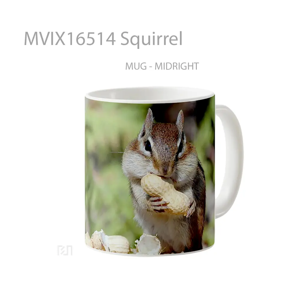 Mug Squirrel Full Wrap Lanscape - All-side / Desain
