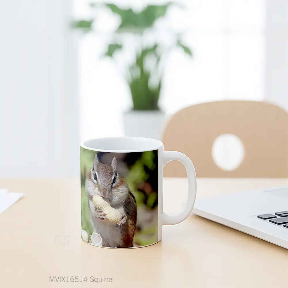 Mug Squirrel Full Wrap Lanscape - All-side / Desain