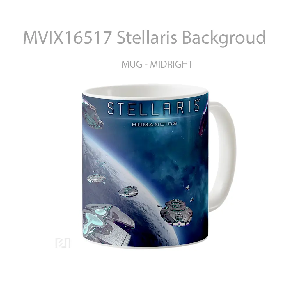 Mug Stellaris Backgroud Full Wrap Lanscape - All-side / Desain