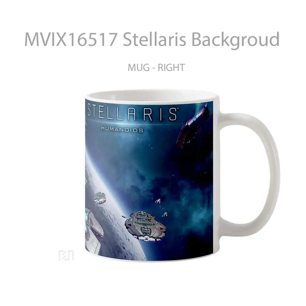 Mug Stellaris Backgroud Full Wrap Lanscape - All-side / Desain