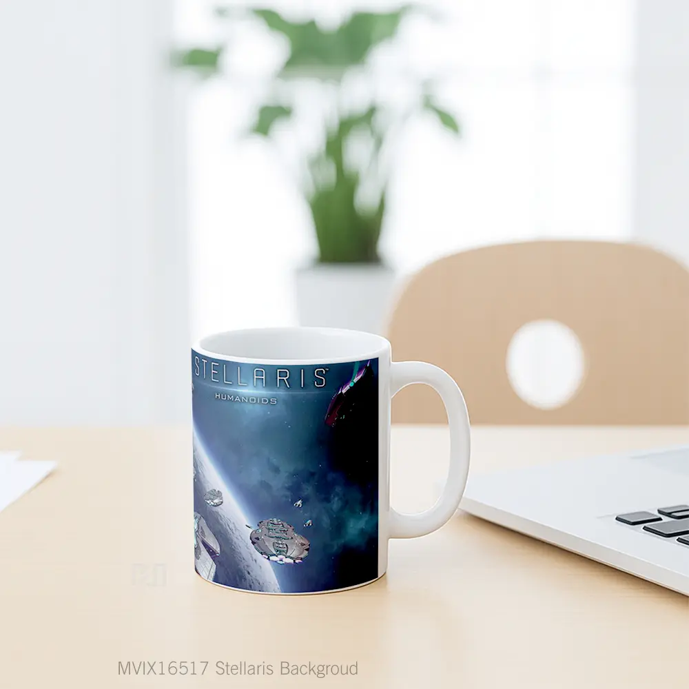 Mug Stellaris Backgroud Full Wrap Lanscape - All-side / Desain
