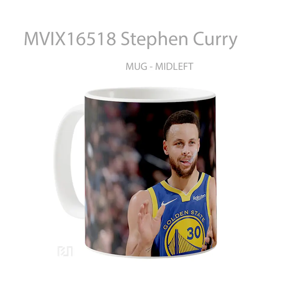 Mug Stephen Curry Full Wrap Lanscape - All-side / Desain