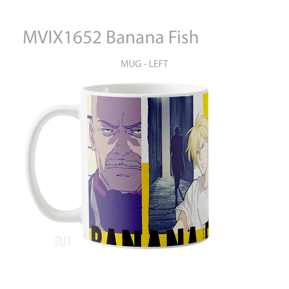 Mug Banana Fish Full Wrap Lanscape - All-side / Desain