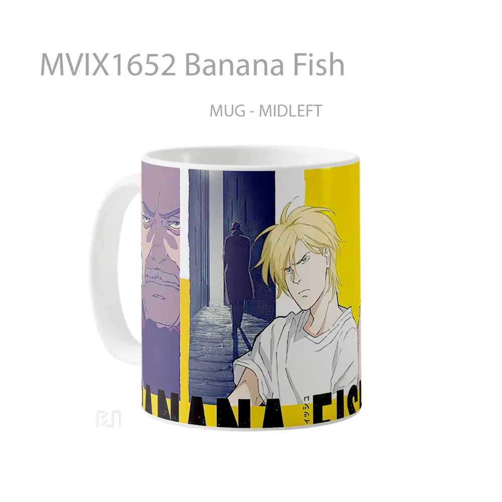 Mug Banana Fish Full Wrap Lanscape - All-side / Desain