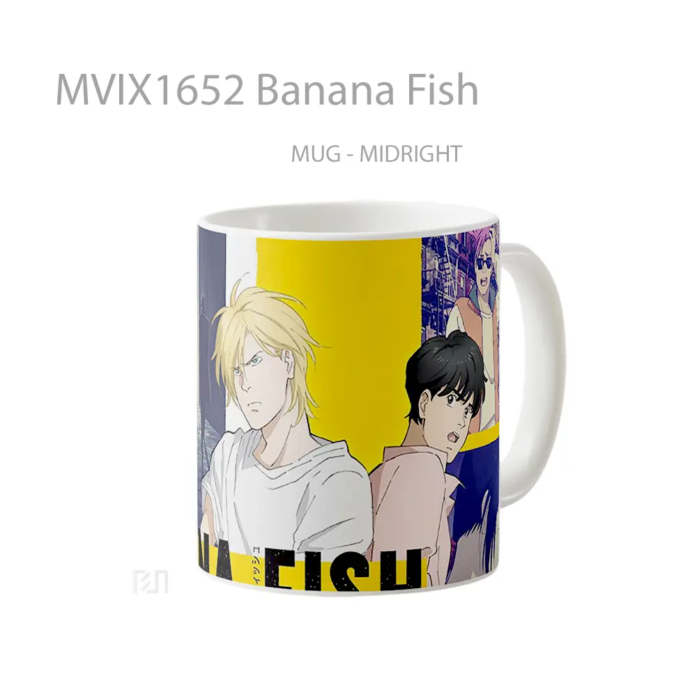 Mug Banana Fish Full Wrap Lanscape - All-side / Desain