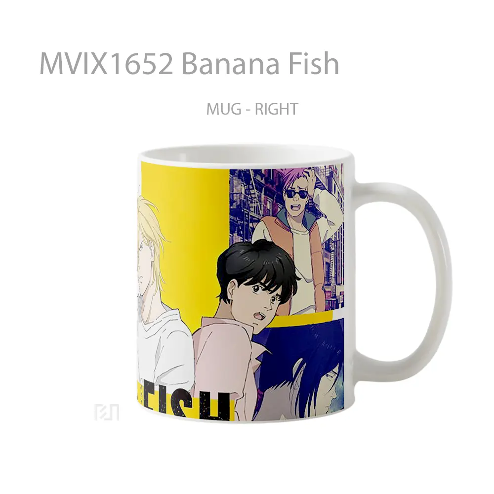 Mug Banana Fish Full Wrap Lanscape - All-side / Desain