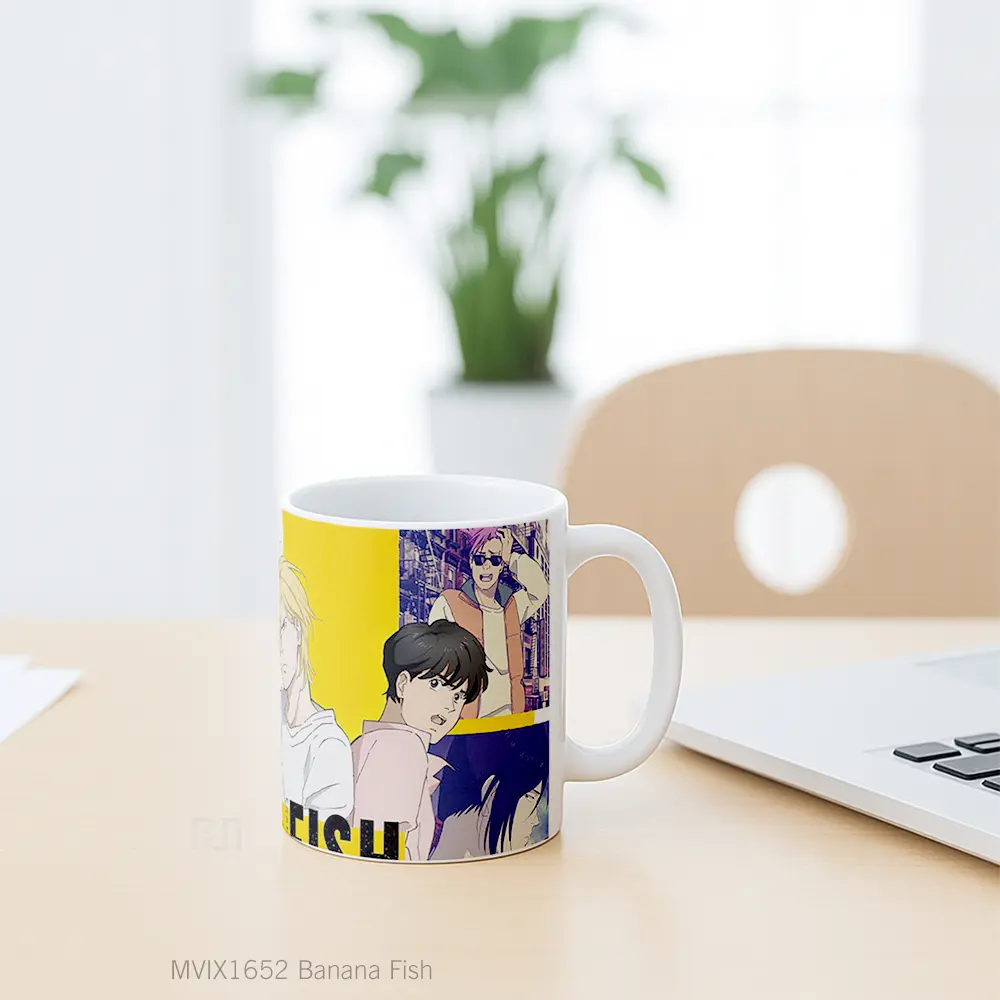Mug Banana Fish Full Wrap Lanscape - All-side / Desain