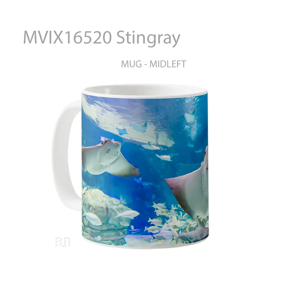 Mug Stingray Full Wrap Lanscape - All-side / Desain