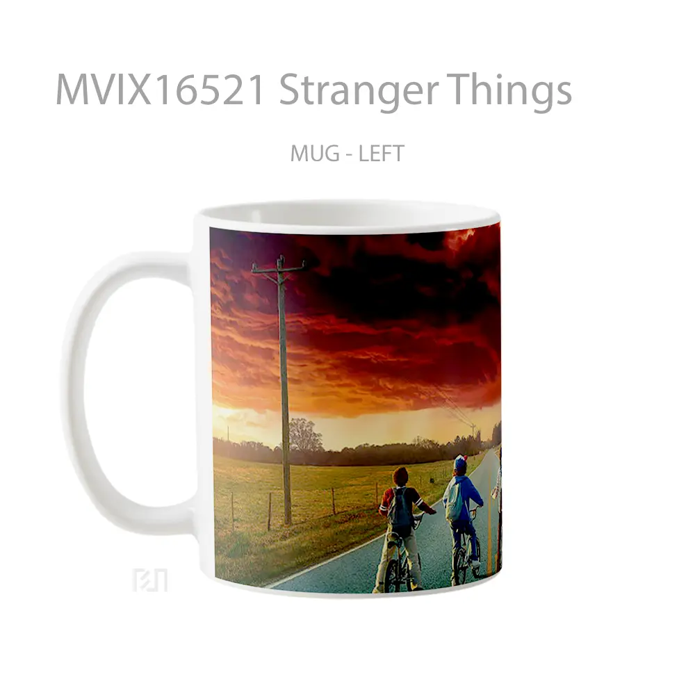 Mug Stranger Things Full Wrap Lanscape - All-side / Desain
