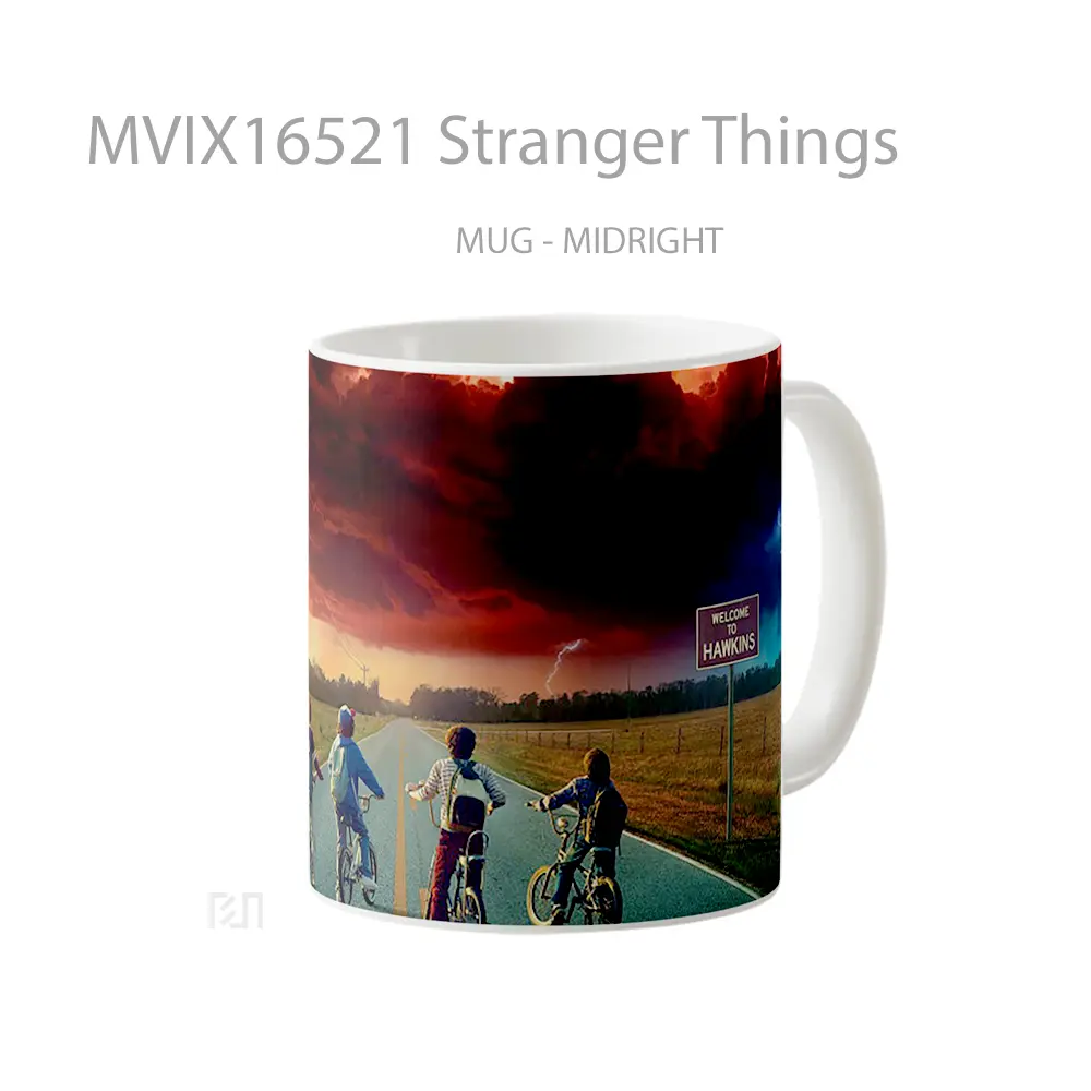 Mug Stranger Things Full Wrap Lanscape - All-side / Desain