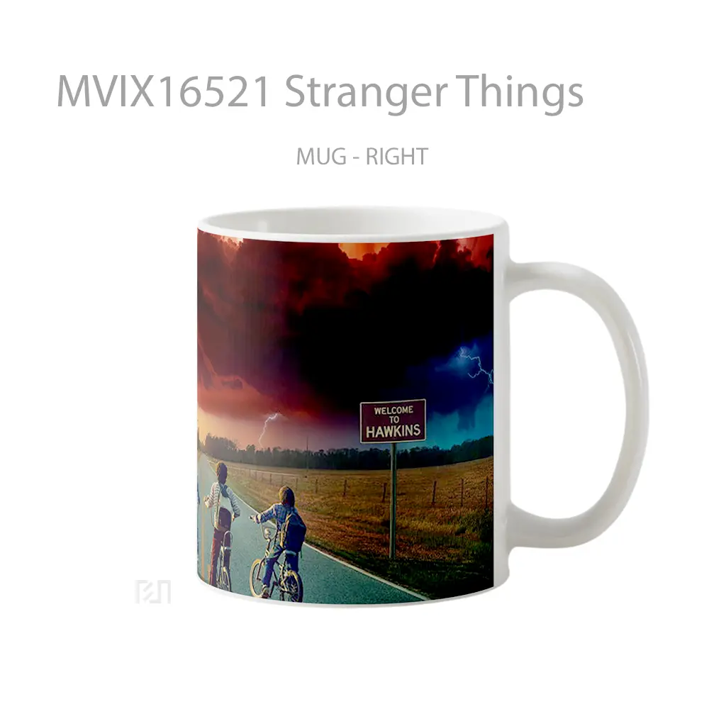 Mug Stranger Things Full Wrap Lanscape - All-side / Desain