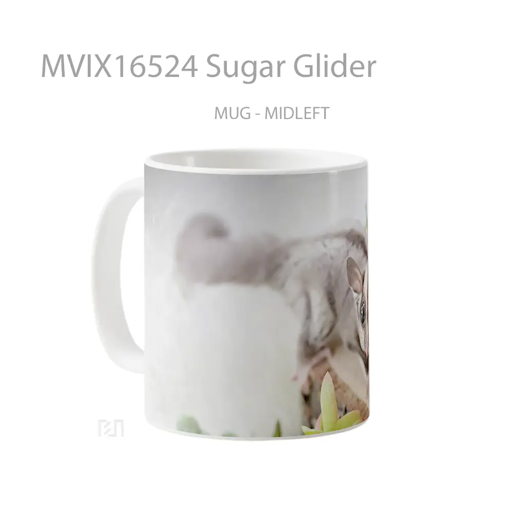 Mug Sugar Glider Full Wrap Lanscape - All-side / Desain