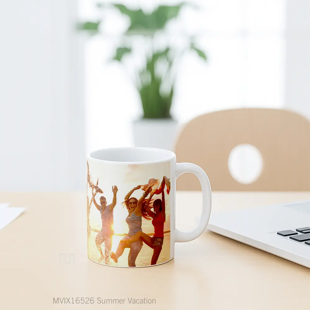 Mug Summer Vacation Full Wrap Lanscape - All-side / Desain