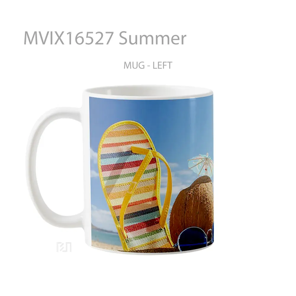 Mug Summer Full Wrap Lanscape - All-side / Desain