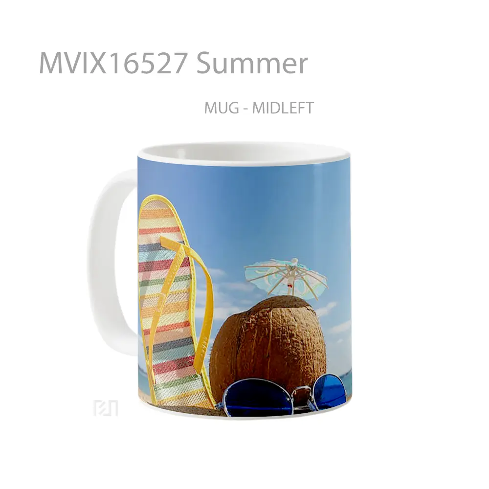 Mug Summer Full Wrap Lanscape - All-side / Desain