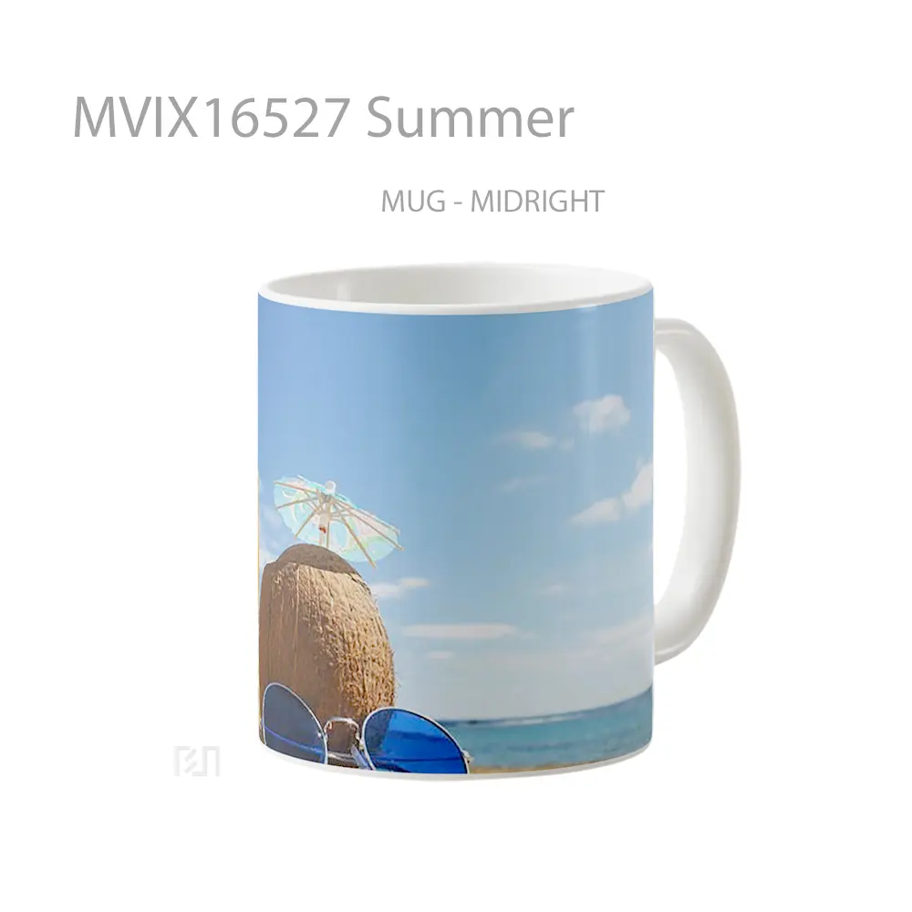 Mug Summer Full Wrap Lanscape - All-side / Desain