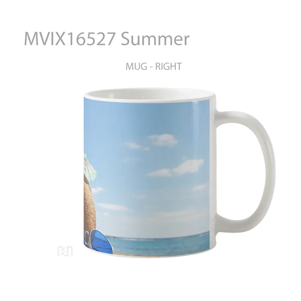 Mug Summer Full Wrap Lanscape - All-side / Desain