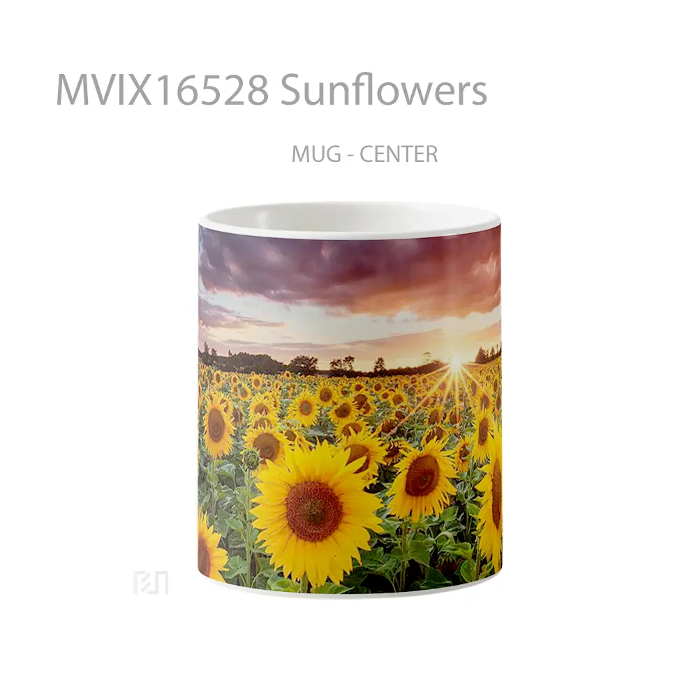 Mug Sunflowers Full Wrap Lanscape