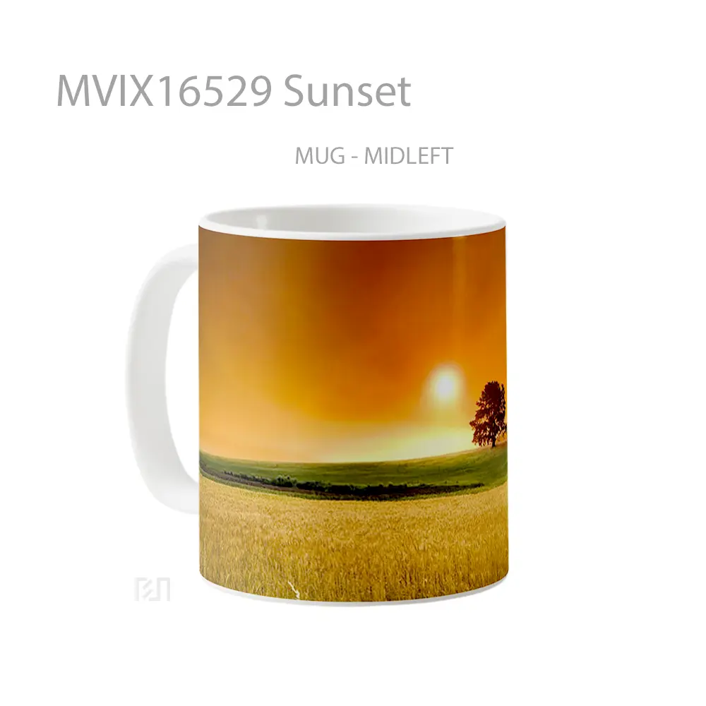 Mug Sunset Full Wrap Lanscape - All-side / Desain