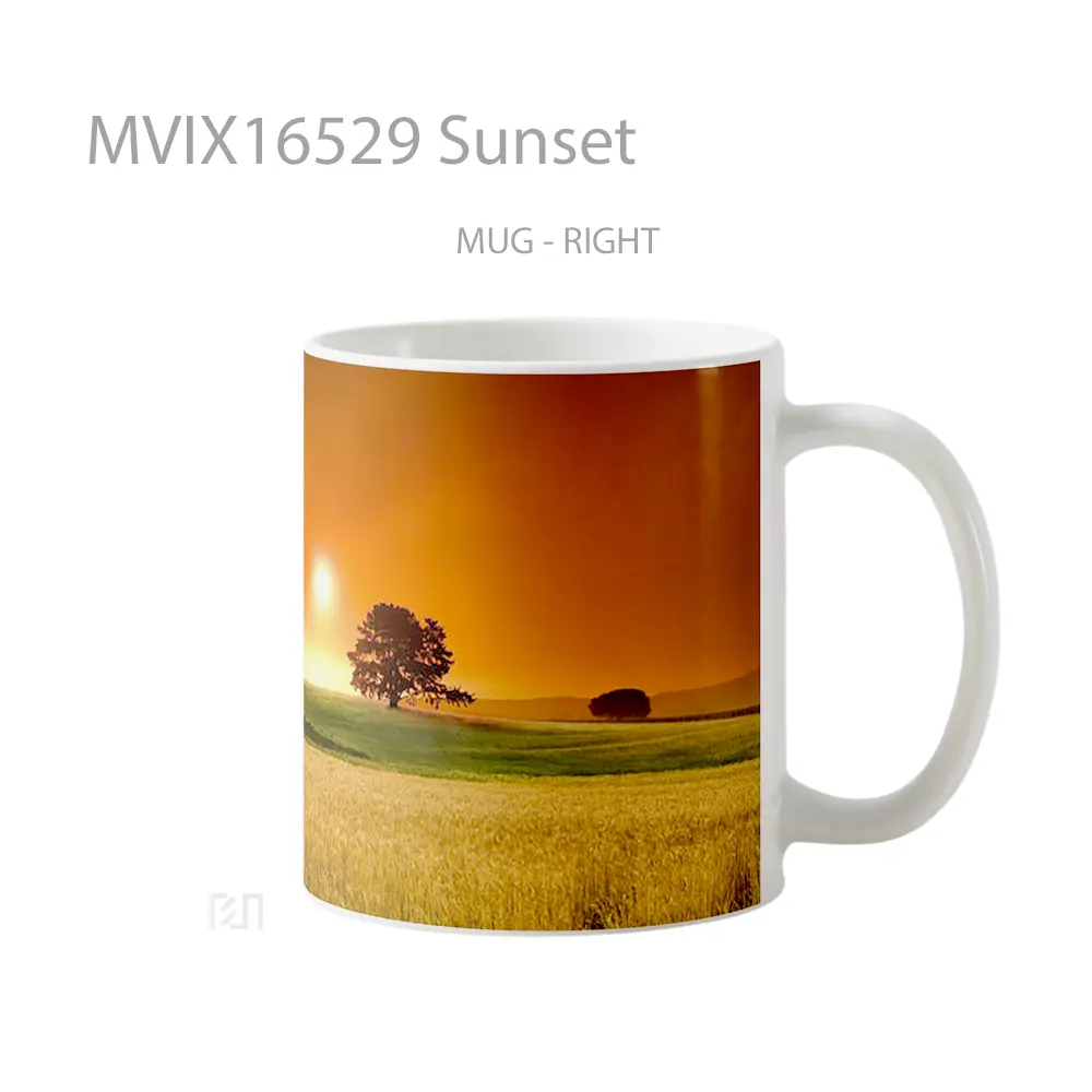 Mug Sunset Full Wrap Lanscape - All-side / Desain