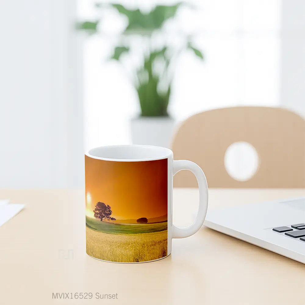 Mug Sunset Full Wrap Lanscape - All-side / Desain
