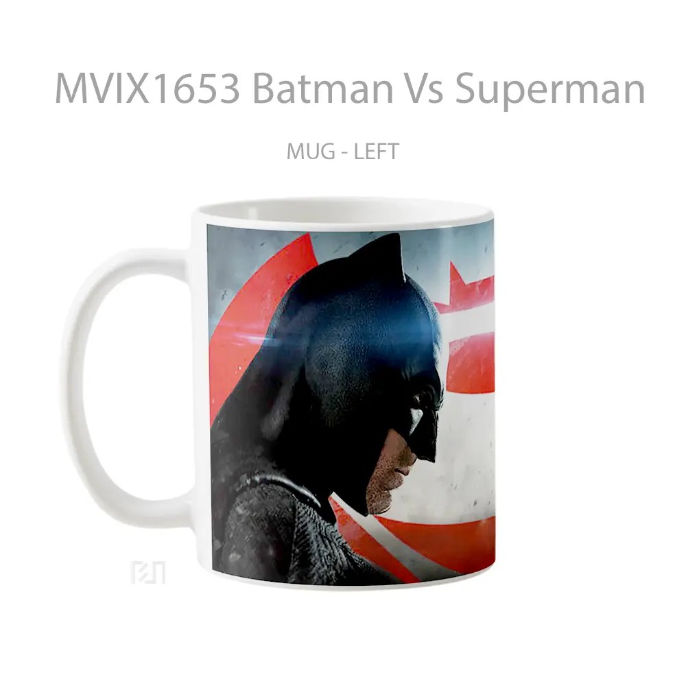 Mug Batman Vs Superman Full Wrap Lanscape - All-side / Desain