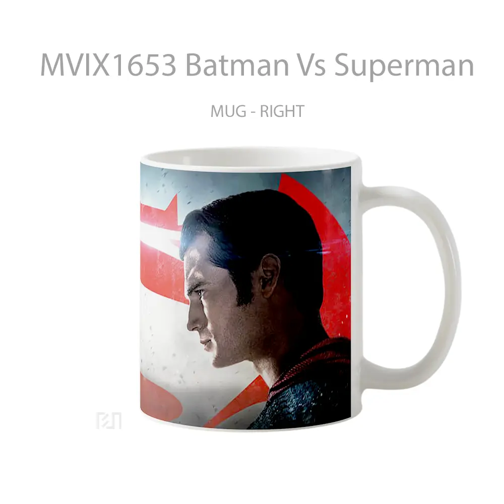 Mug Batman Vs Superman Full Wrap Lanscape - All-side / Desain