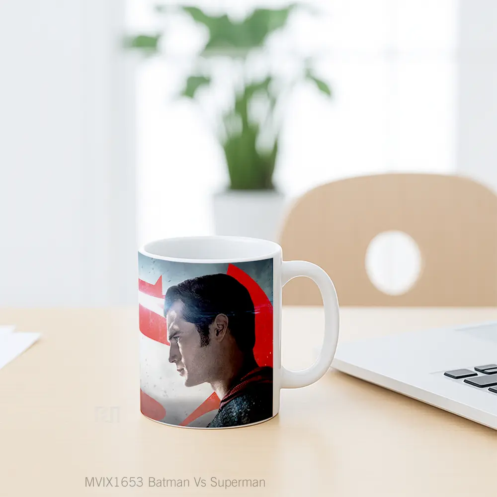 Mug Batman Vs Superman Full Wrap Lanscape - All-side / Desain