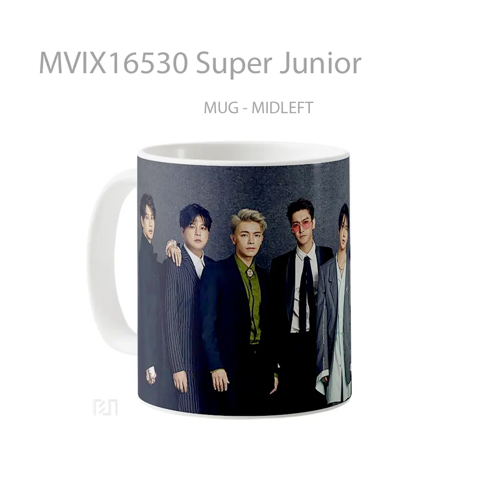 Mug Super Junior Full Wrap Lanscape - All-side / Desain