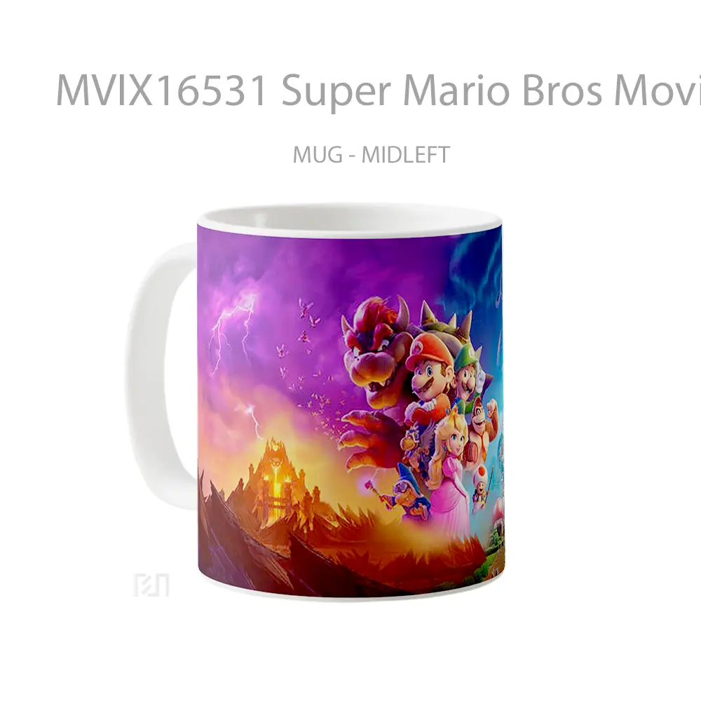 Mug Super Mario Bros Movie Full Wrap Lanscape - All-side / Desain