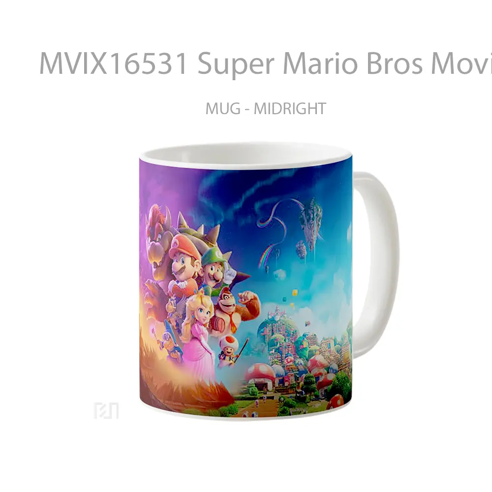 Mug Super Mario Bros Movie Full Wrap Lanscape - All-side / Desain