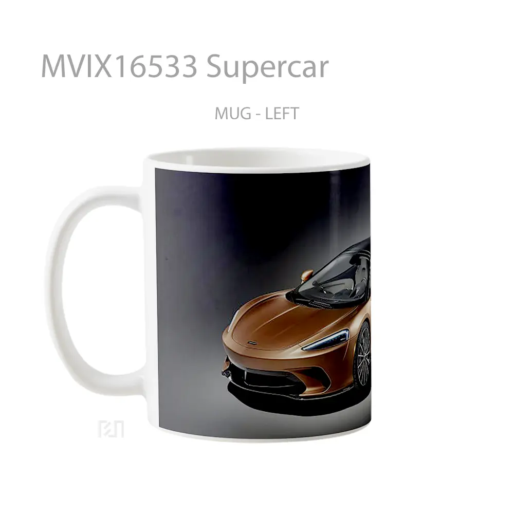 Mug Supercar Full Wrap Lanscape - All-side / Desain