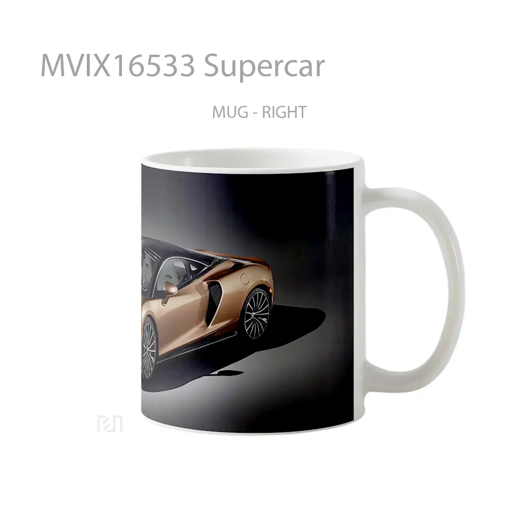 Mug Supercar Full Wrap Lanscape - All-side / Desain