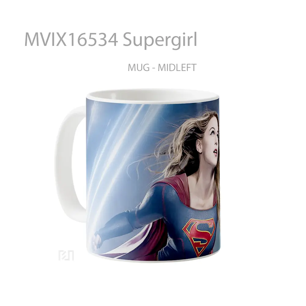 Mug Supergirl Full Wrap Lanscape - All-side / Desain