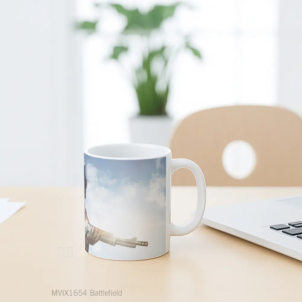 Mug Battlefield Full Wrap Lanscape - All-side / Desain