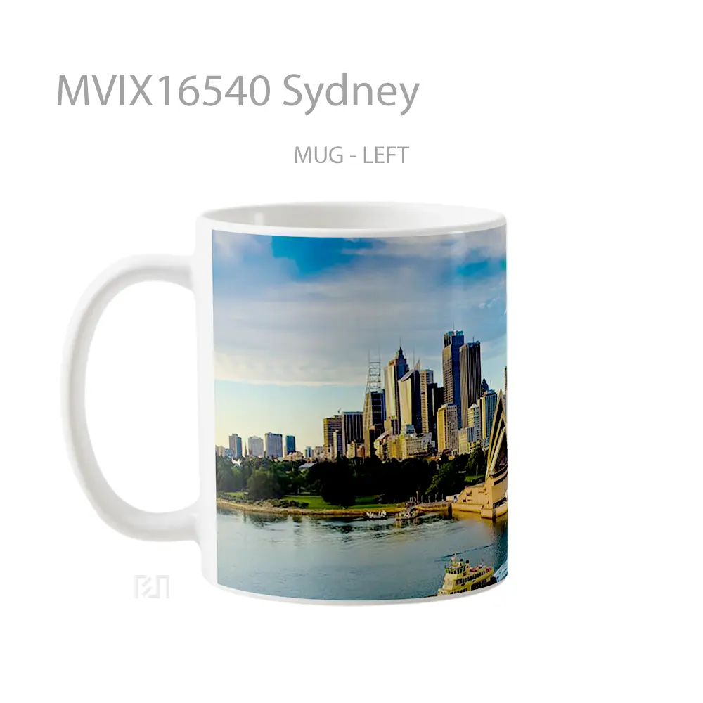 Mug Sydney Full Wrap Lanscape - All-side / Desain